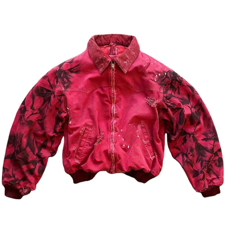 Salati Man Outwear Manufacturer Oversized Zipper Heavy Cropped Mechanic Carpenter Detroit Worker Workwear Work Jacket for Men gallery 5
