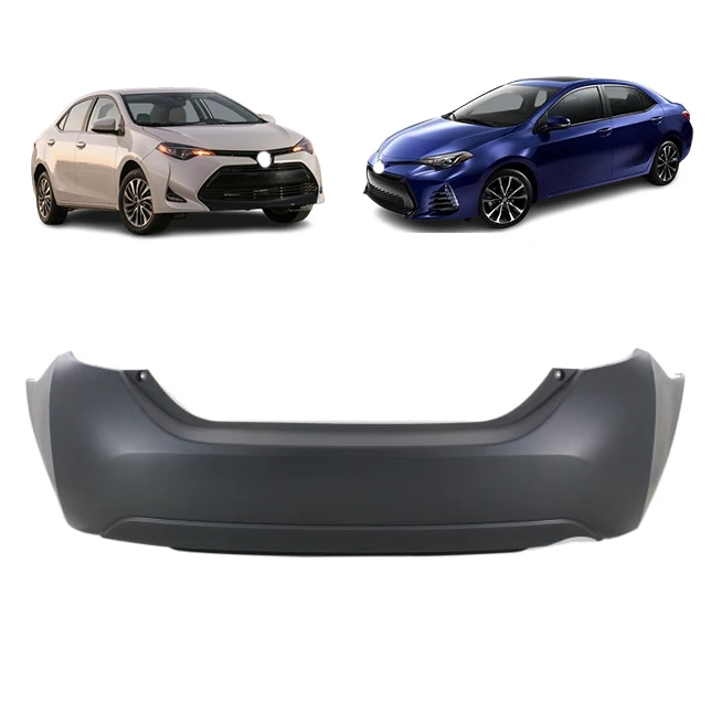 Rear Bumper Cover for 2017 2018 2019 Toyota Corolla