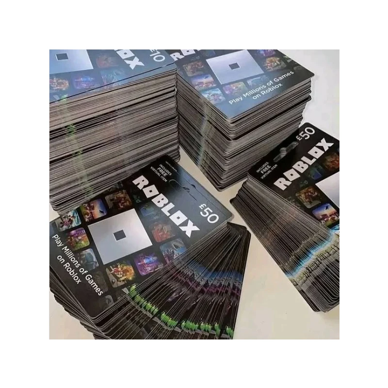 Personalized Customization $100 Roblox Paper Gift Card, 10000 Robux Game With Global Service