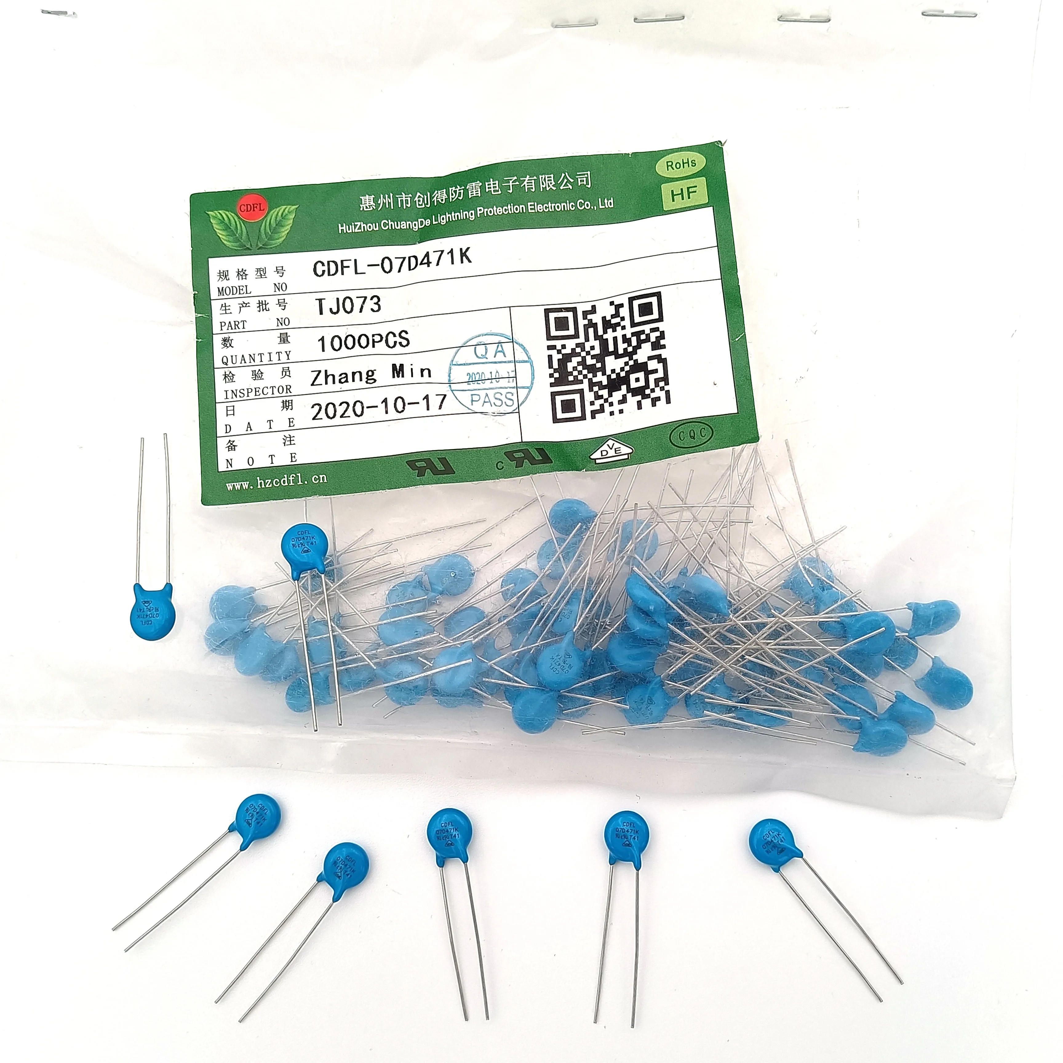 3movs Zov Varistors 7d471k For Motor Protector - Buy Varistors,3movs ...