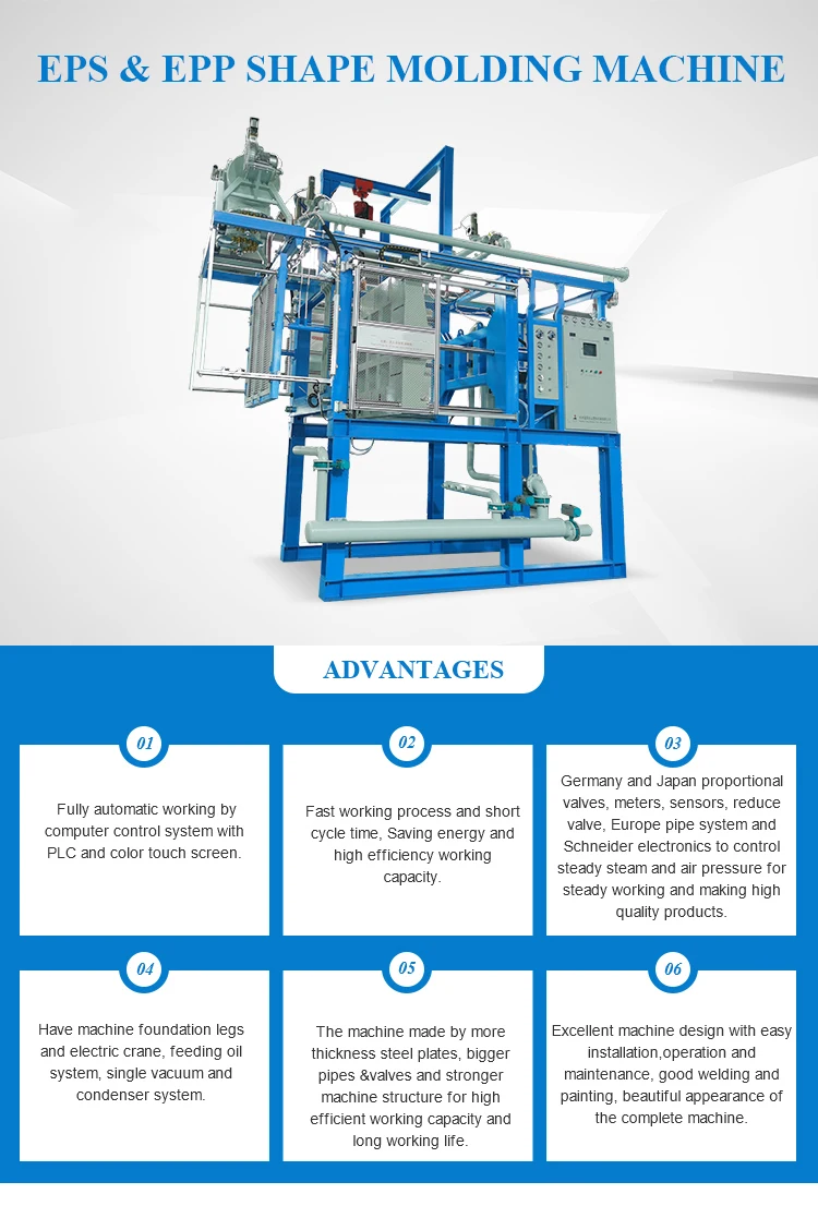 Eps Expanded Polystyrene Shape Moulding Molding Machine For Vegetable ...