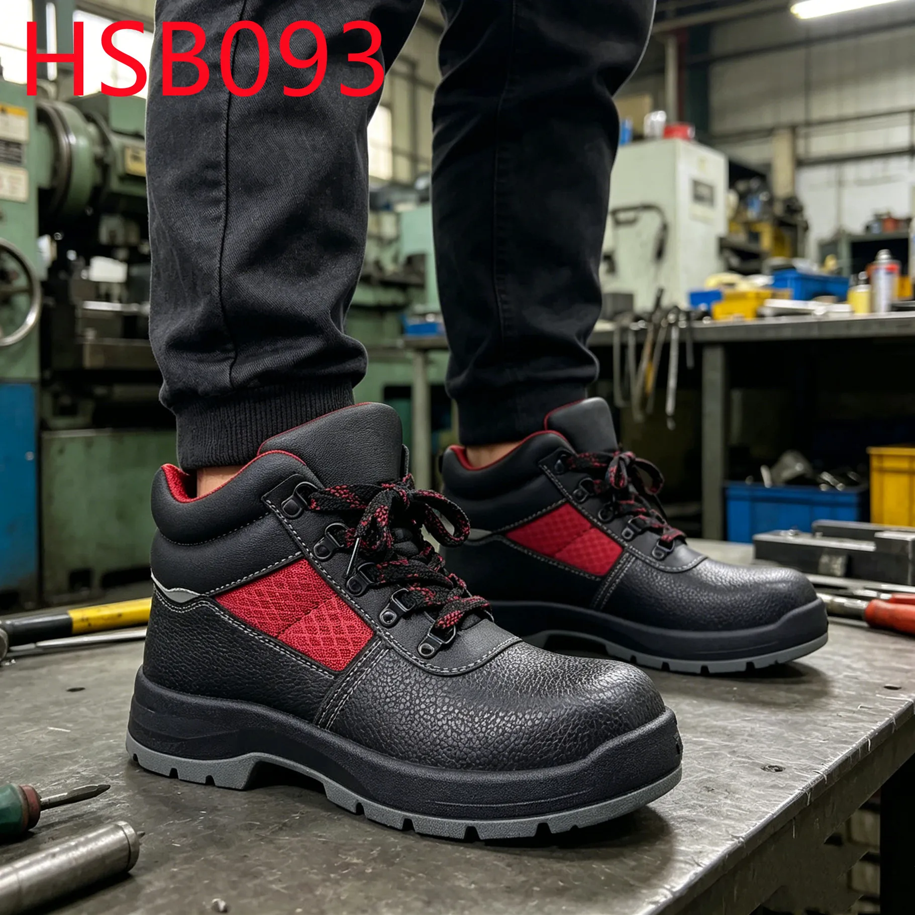 YYR,Night Operation Light Reflecting Work Boots with Steel Toe&midsole Chemical Plant Anti-acid&alkali sole Safety shoes HSB093