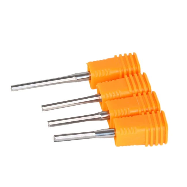 DouRuy 2 Flutes Straight Router Bits for Wood CNC Engraving Cutters
