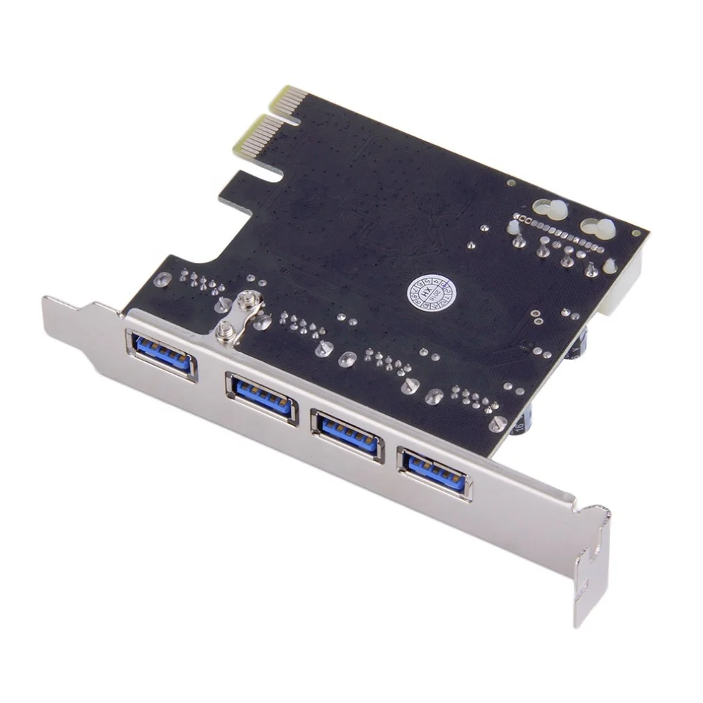 Chinese factory supplier supply  Computer Pcie To Usb3.0 Riser Card Pci Express Pcie 1x 1 To 4 Usb 3.0 Multiplier Splitter Hub 1x To 16x Adapter - Buy Pcie Usb Hub Usb Card Pci-e Express Adapter 4 Port Usb 3.0 Hub Expansion Card For Desktop Computer pcie Card Card Adapter Converter Vl800 Chipset Pci-e Pci Express To 4 Port Usb 3.0 Hub riser Card 4 Port Pci-e To Usb 3.0 Hub Pci Express Expansion Card Adapter 5 Gbps