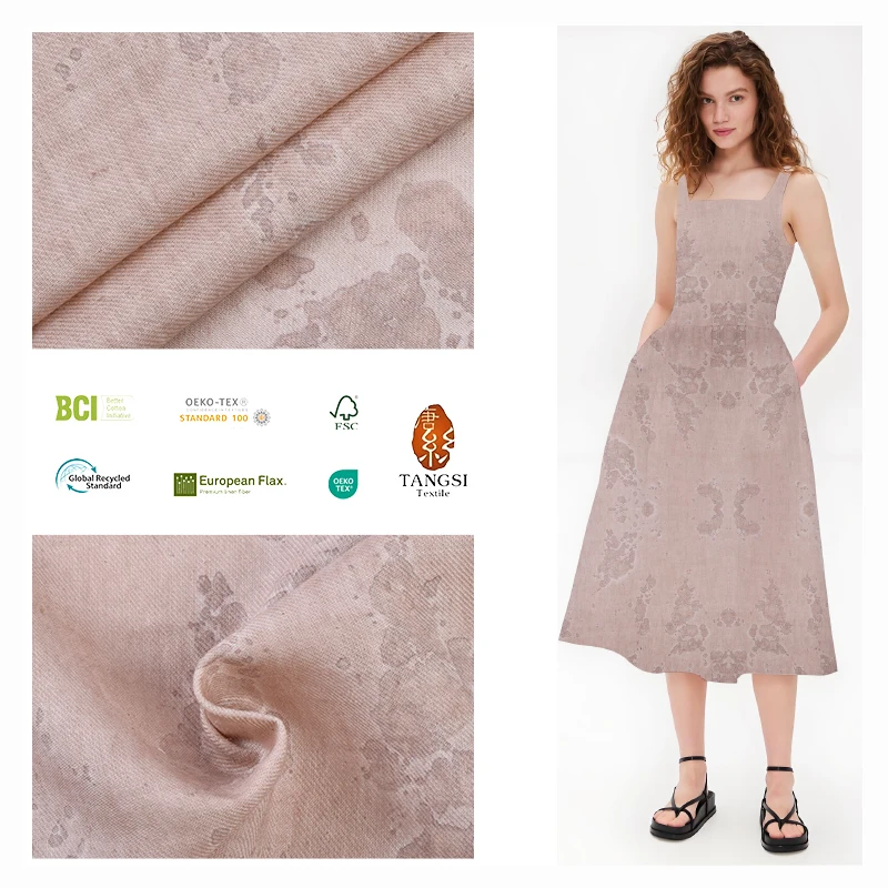 Tencel Ramin Fabric Blend High Quality New Fashion Breathable and Healthy Soft Woven Women and Men Clothing Fabric for Clothes