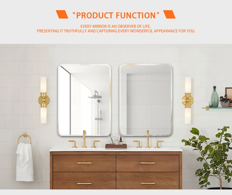 product wholesale oval bathroom mirror  wall hanging hd bedroom mirror for  home or hotel-5