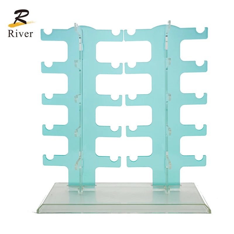 Высокое качество двойной счетчик Оптическое стекло Дисплей Стенд Акриловые солнцезащитные очки дисплей стеллаж для очков дисплей стенд