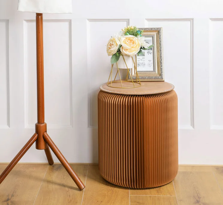 ihpaper アコーディオン折り畳み式ペーパースツールソファチェア Amazon.co.jp: ihpaper 家具柔らかい座席現代デザイン