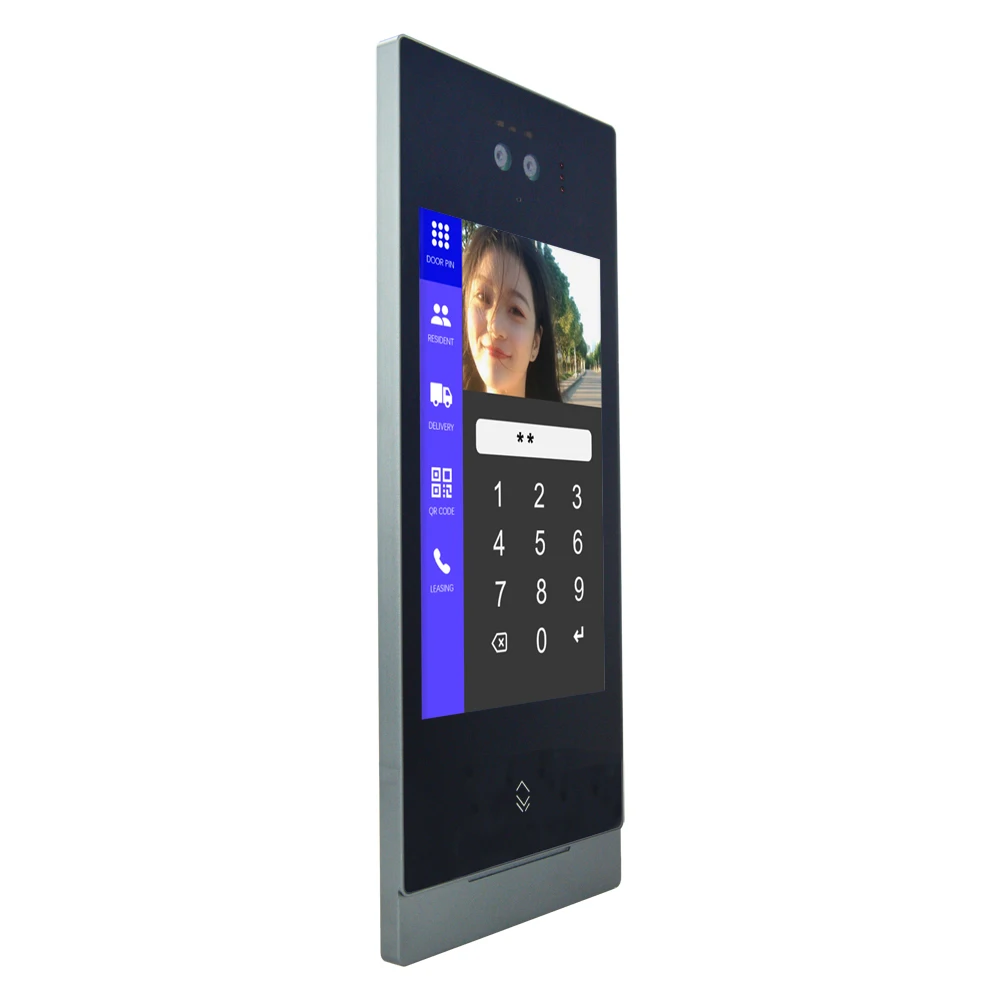 WiFi Building System with Smart Phone App Control HD Image Wireless 7inch Indoor Monitor Touch Screen 2 Ways Intercom