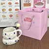 Princess Gift Box Cup with Round Spoon - Hand-held Cup - Plum Blossom