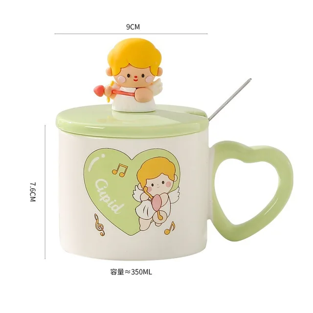 Wholesale cup Couple mug High appearance level ceramic mug with lid accompanied hand gift