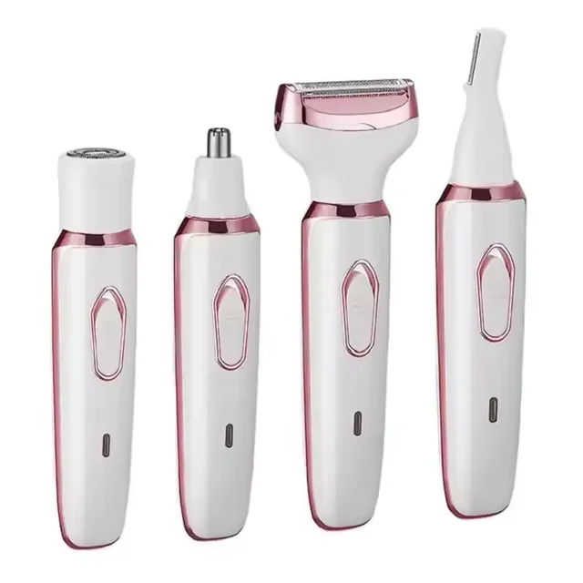 4 In 1 Facial Eyebrow Hair Epilator Remover Tool Device Painless Electric Shaver for Women