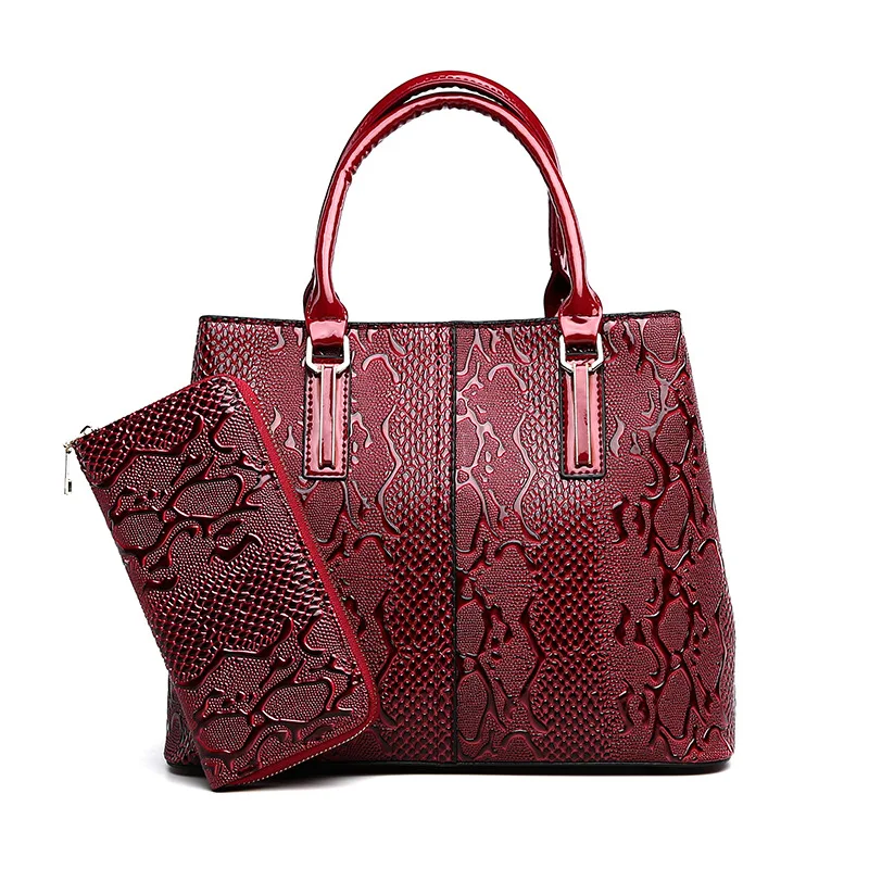 GLITZALL Womens Handbags Purses Large Tote Shoulder Top Handle Satchel Bag 2 pcs 