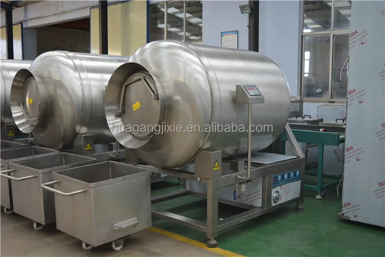 Vacuum Tumbler Chicken Marinating Machine / Meat Jerky Salting Tumbling