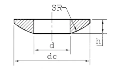 product custom made precision m4 m5 m6 m8 m10 countersunk load spreading metal aluminum arandela washer cup cone washer-60