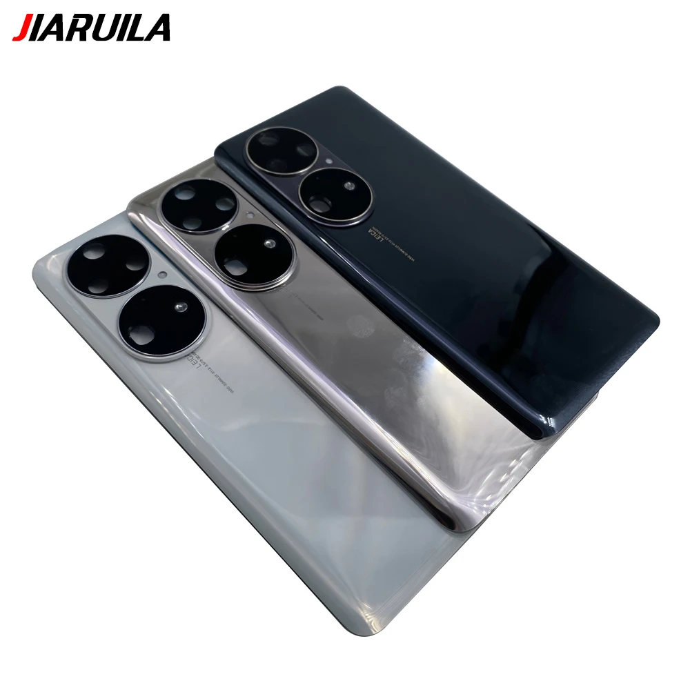 Huawei P50 Pro用背面バッテリーカバー 交換用リアハウジング カメラ