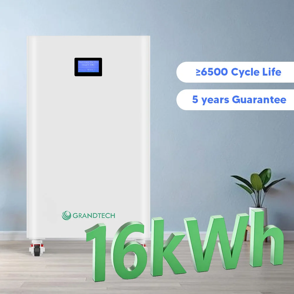 Paquete solar de litio Lifepo4 de grado 48 V, 314 Ah–400 Ah, comunicación CAN, híbrido, 16 kWh, 20 kWh, sistema doméstico de 24 V con protección IP20 y BMS dividido