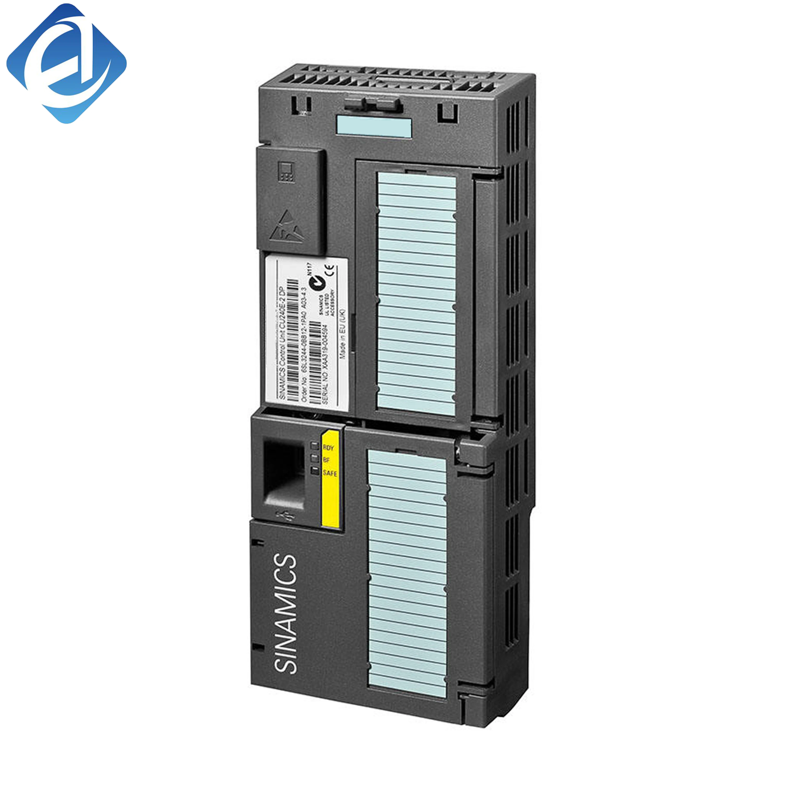 New Original 6SL3244-0BB13-1FA0 control unit for Siemens SINAMICS G120 series inverters. Supports fast parameter setup, fieldbus communication, precise motor control, and fault diagnostics. Features compact design, high reliability, 