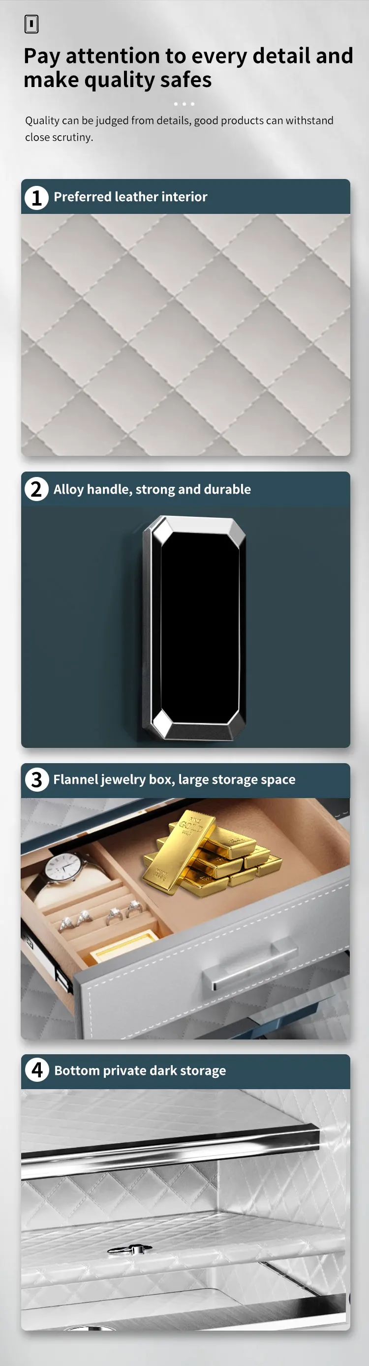 CEQSAFE Custom Electronic Safe Box Steel Household Safe with Fingerprint Lock for Home Storage Remote Opening Through TUYA APP supplier