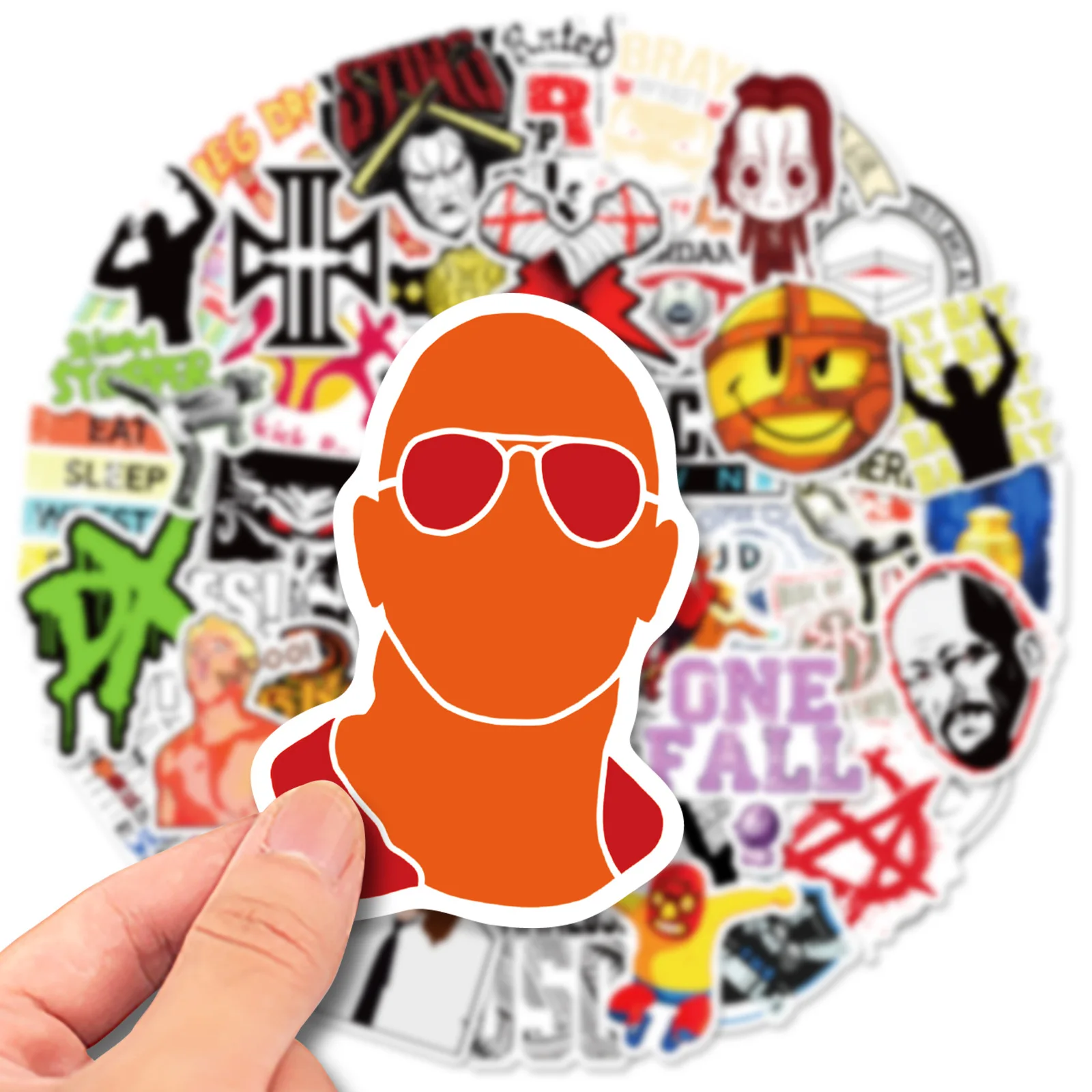 50 PCS Rugby Sticker American Football Stickers For Water Bottle Helmet Car Bike