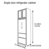 70*240*58 cm Single-door refrigerator cabinet