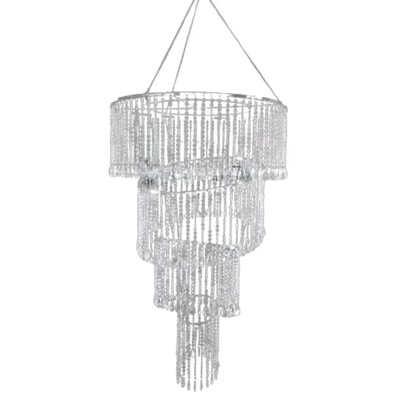 Modern 4-Tier Iron Acrylic LED 60W IP44 AC Chandelier Pendant Ceiling Light YAMAI B4 for Wedding Shower - Image 5