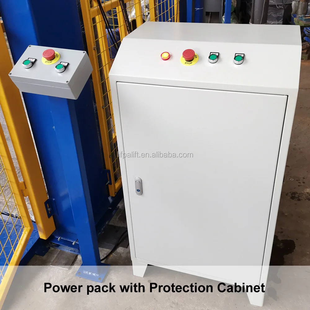 1000kg Small Dimensions Hydraulic Freight Elevator With Safe Doors and Replaced Parts