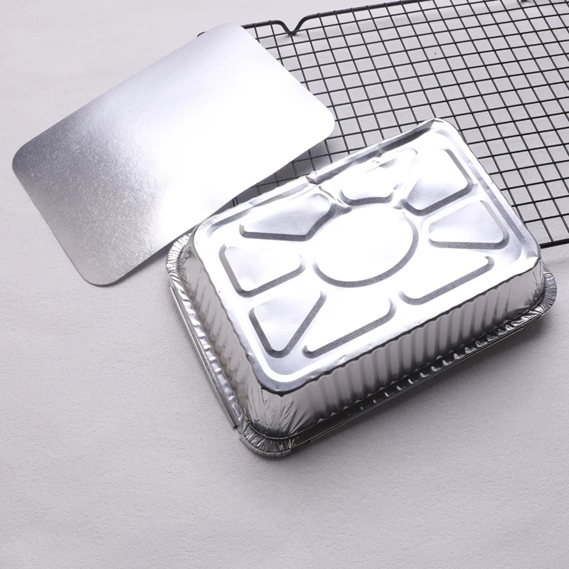 Custom Fast Food Aluminum Foil Food Container Disposable Baking Tray