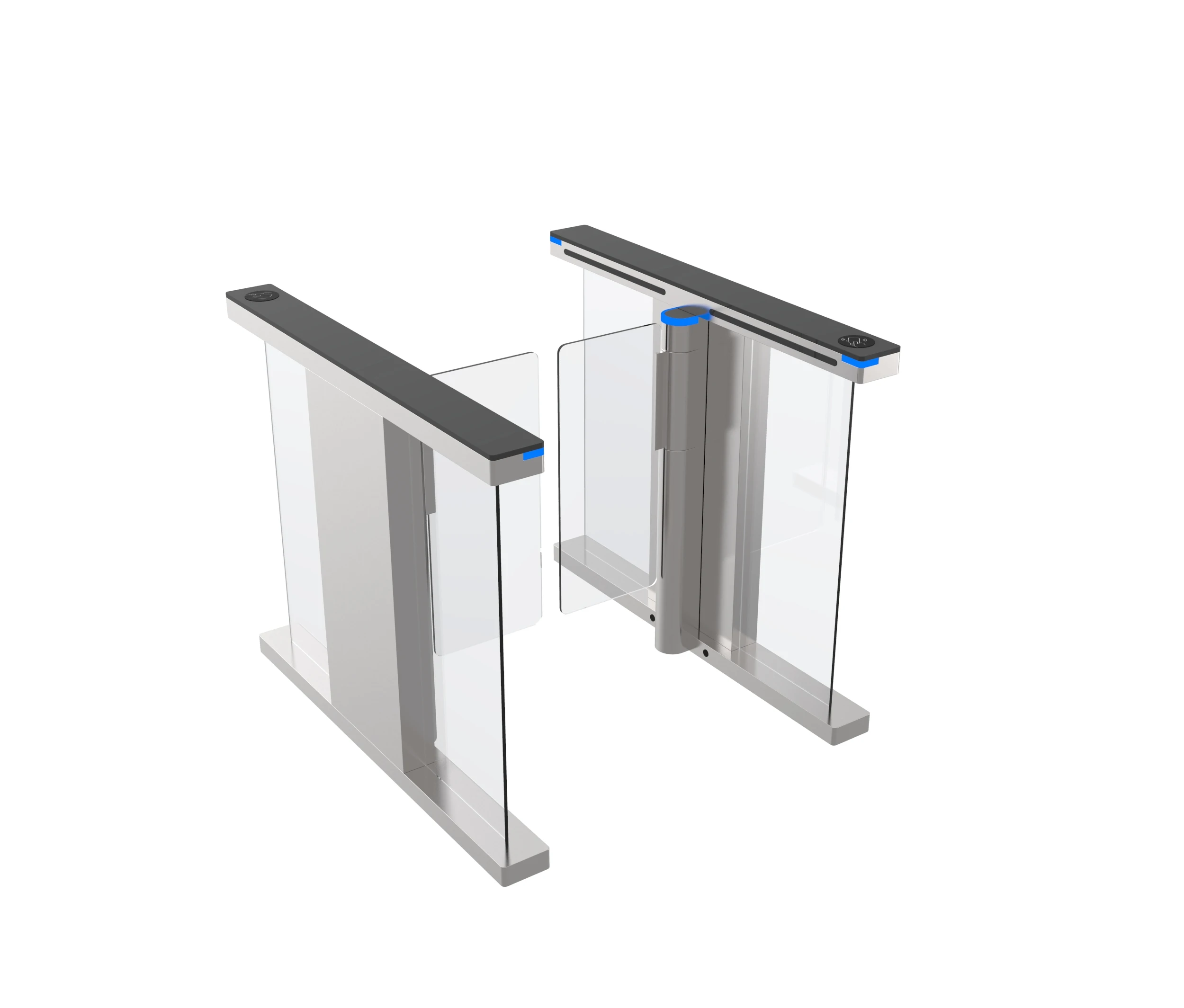 Acrylic Glass Arm Turnstile Speed Gate Entrance And Exit Control System