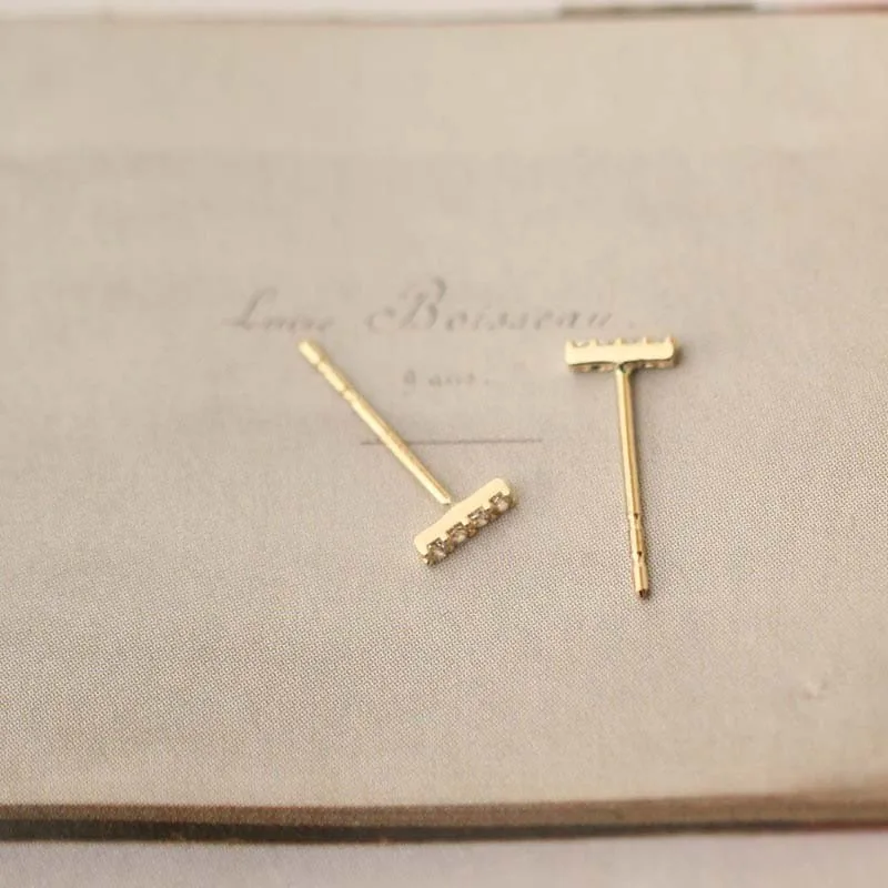 14k Solid Gold Earrings Real Gold Au585 Solid Gold Jewelry 14k Real