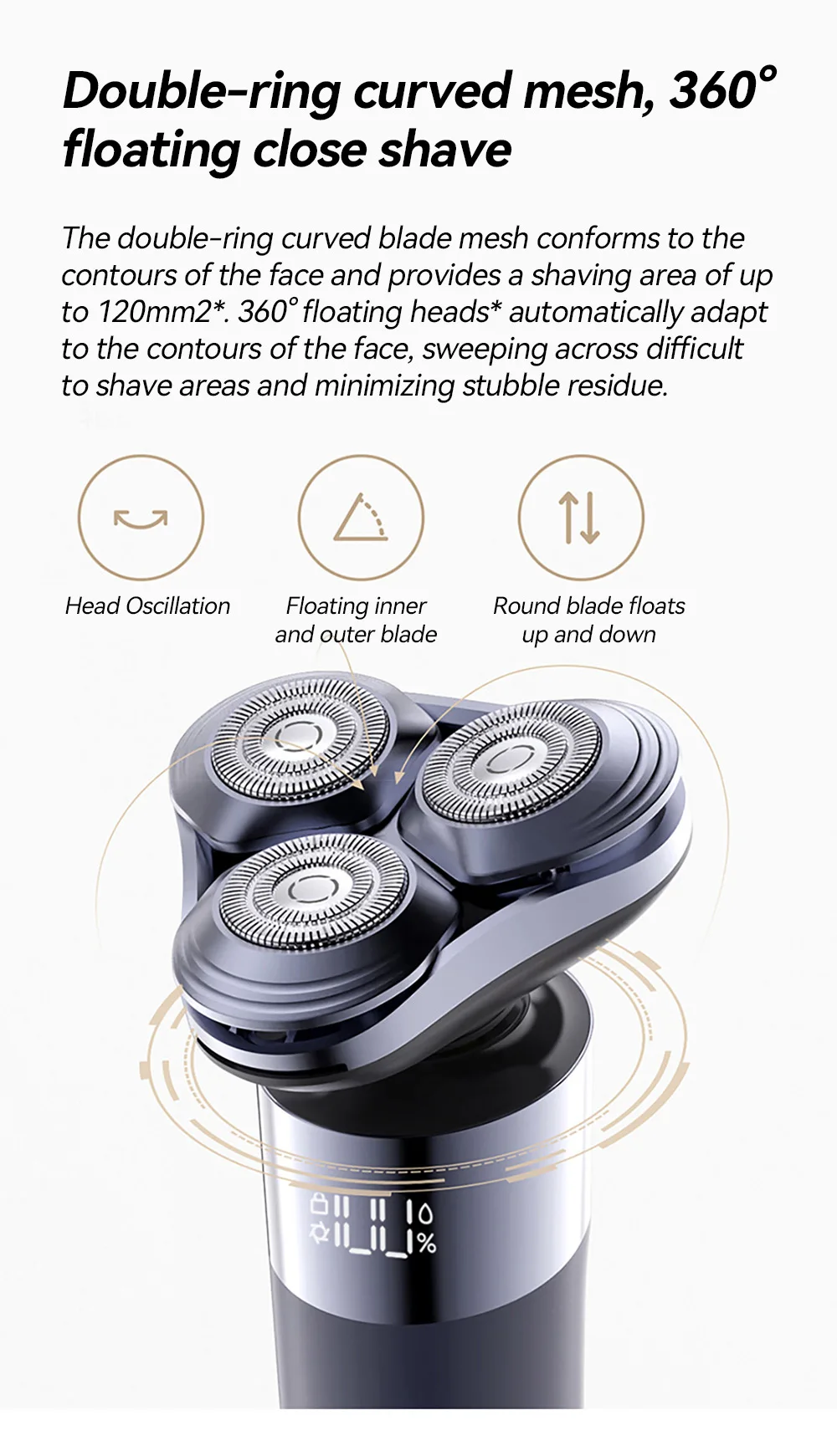 Xiaomi Mijia Electric Shaver S302 Men's Full Body Water Wash Ultra Long Endurance Portable Shaver CN Version