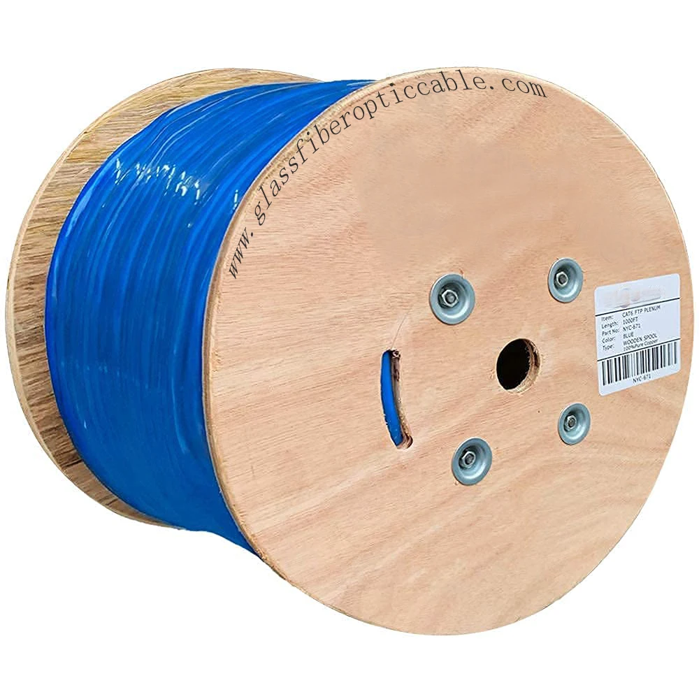 Cat6 305M Indoor Ethernet Networking Cable with Shielded Connector Fiber Optic Cable for Net Management