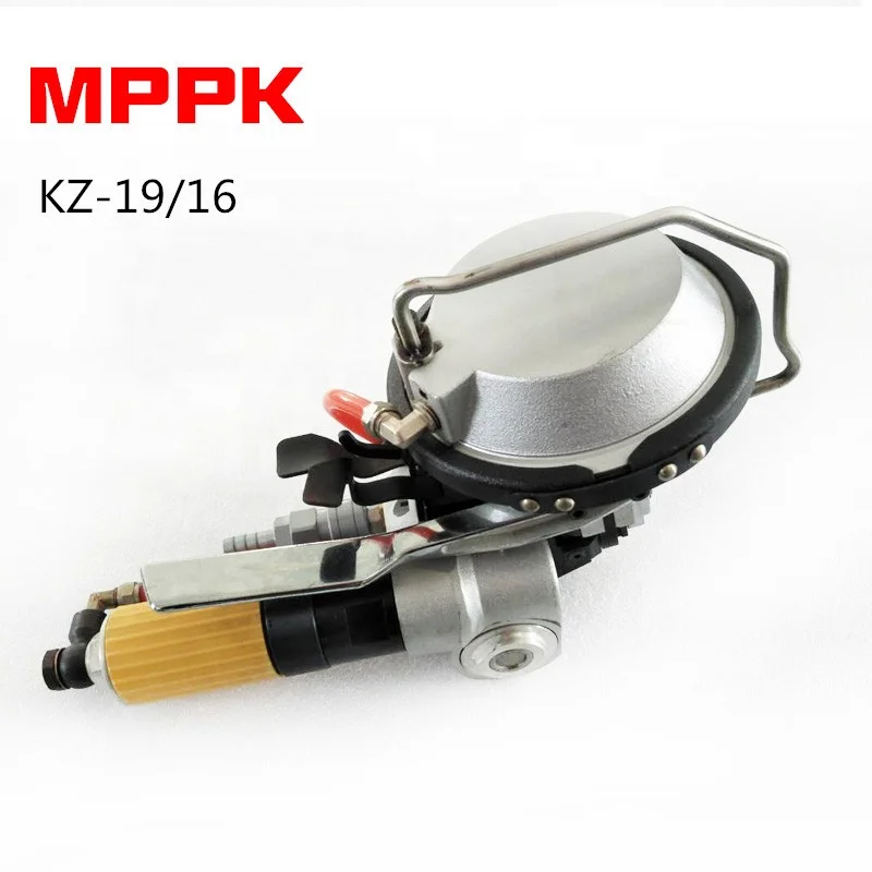 KZ-19/16 Three-in-One 16MM Steel Strip Penumatic Buckle Sealer Paper Packing Tool for Food Sheet Metal Tensioning Steel