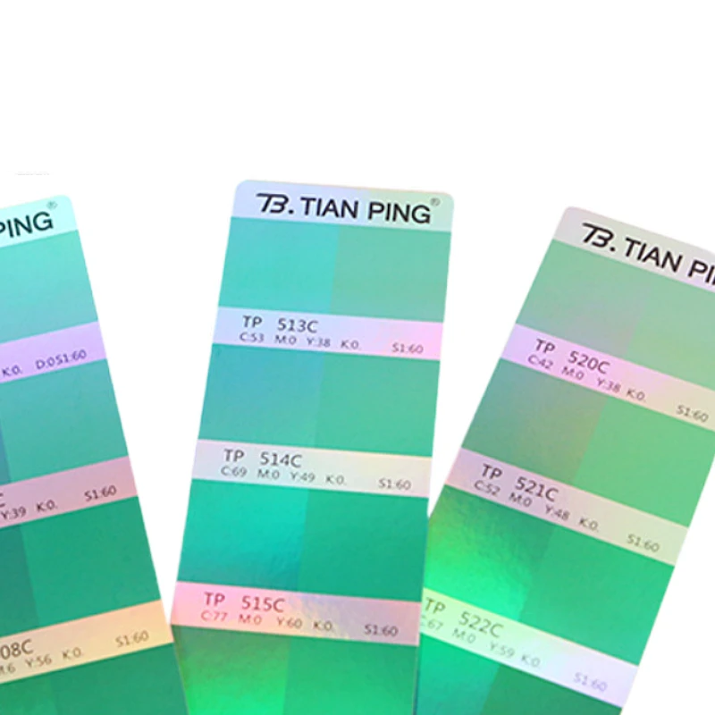 Tian Ping CMYK Color Guide With Holographic Color Chart