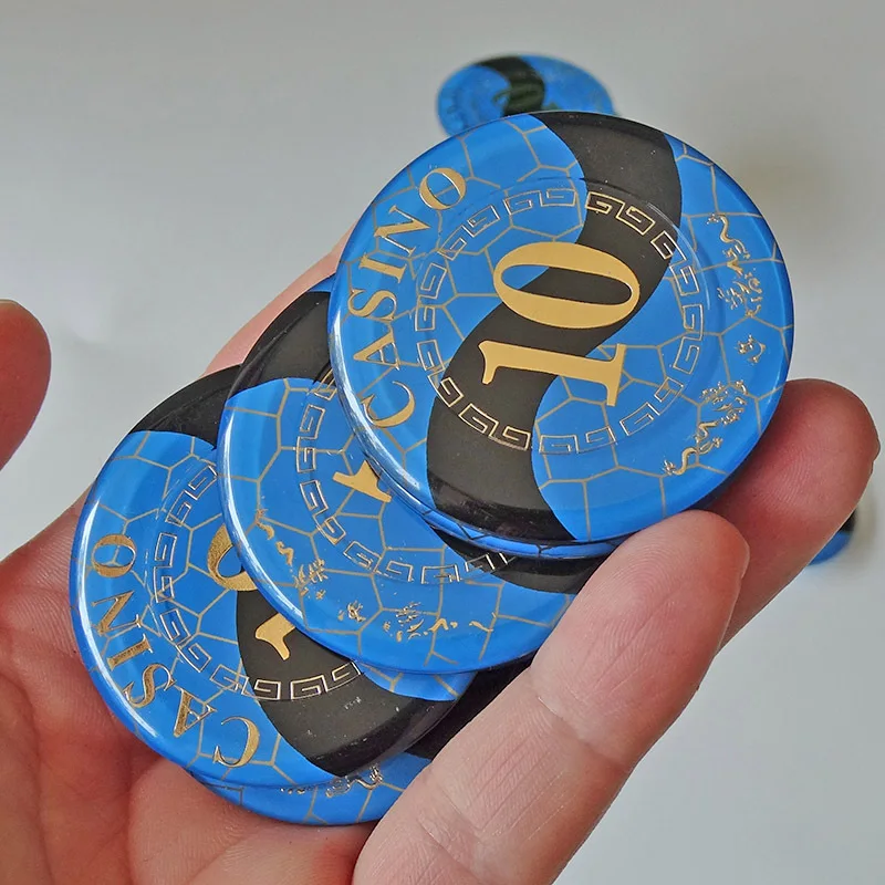 Poker Chips With Number Texture Patterns,Antifake Poker Chips Round