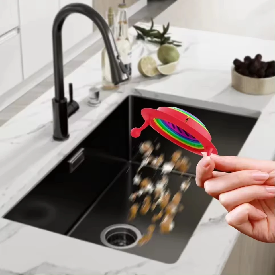 Little Monster Collapsible Rainbow Sink Filter Leaking Residue Universal Anti-blocking Rainbow Sink Strainer