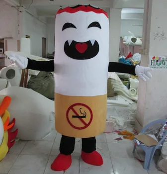 Professional Custom Laughing Cigarette Mascot Costume for Adults