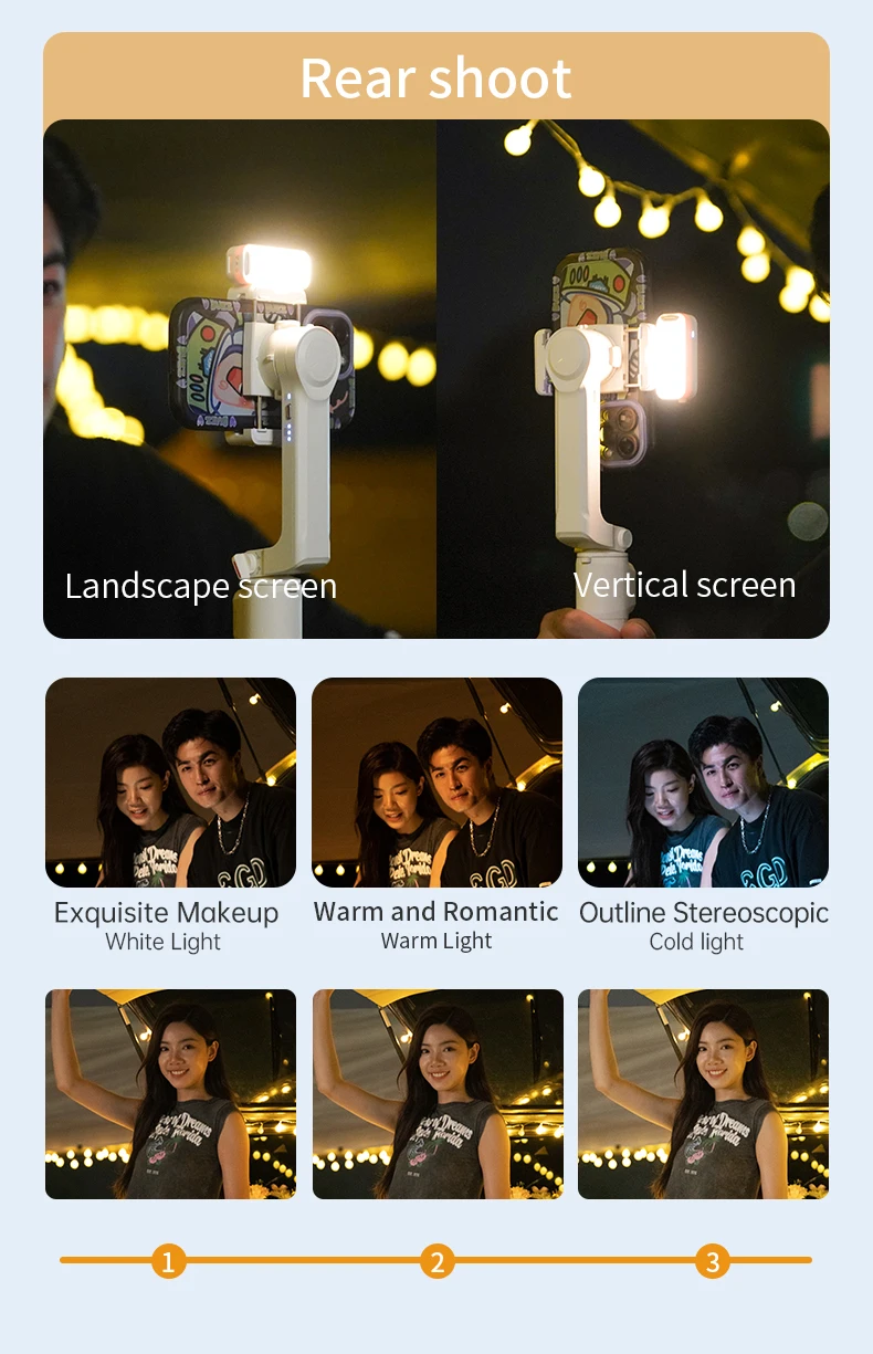 Single Axis Smartphone Holder A10 Built In Extension With Remote And