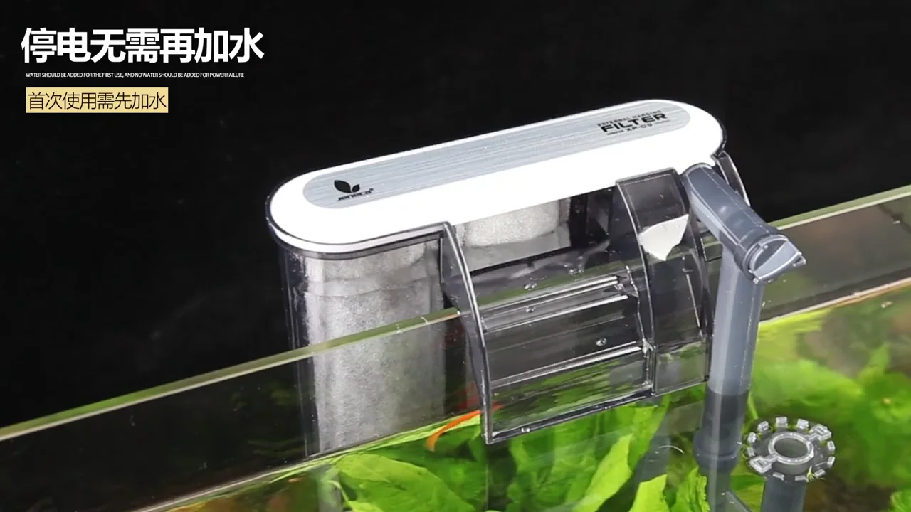 Jeneca Aquarium Waterfall External Hanging Filter Fish Tank Transparent