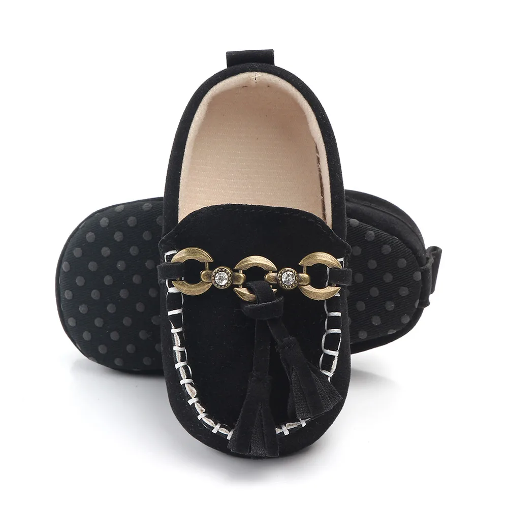 New Arrival Anti-slip Handmade Baby Loafers Infant Toddler Boys Girls Prewalker Moccasin Crib Shoes supplier