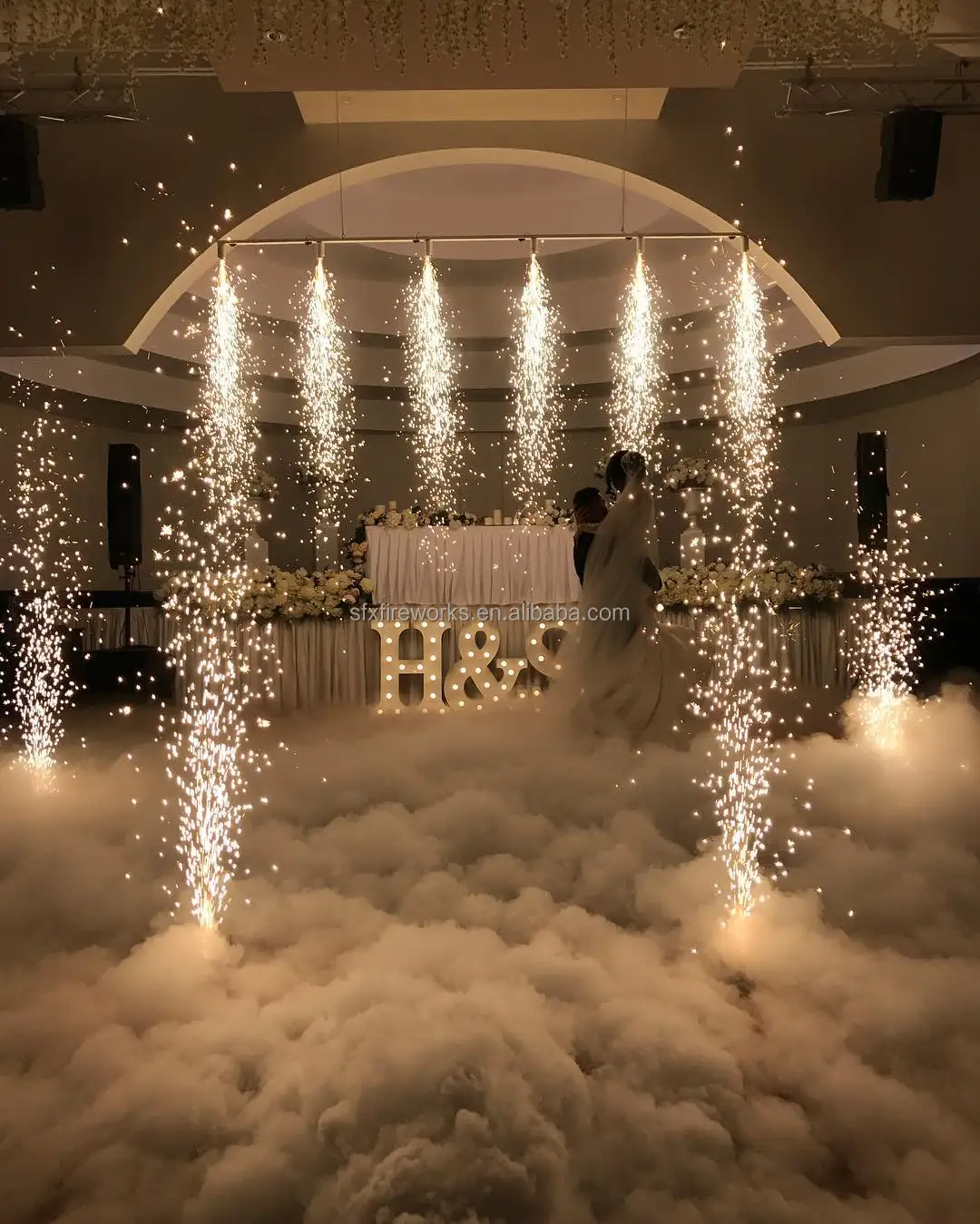 Stage Party Equipment Wireless Remote Control Firing Indoor Sparkler