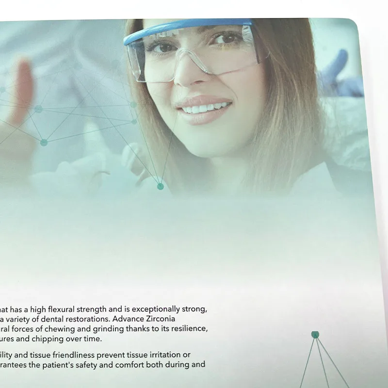 High Quality Full Color Offset Printing Dental Clinic Medical Product Catalog Brochure Magazine Board Book Brochure Printing manufacture