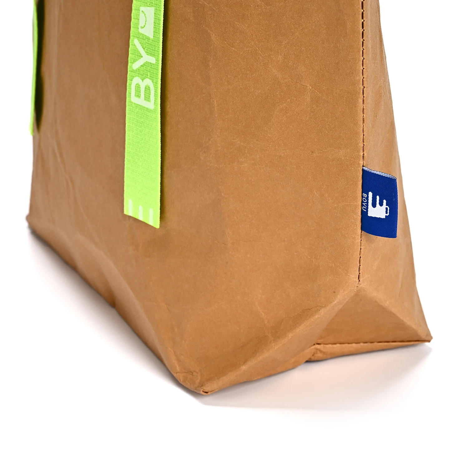 Dupont Paper Tote Bag Single Shoulder Handbag with Washable Kraft Paper Cotton Linen Lining Natural Ecobags for Daily Use manufacture