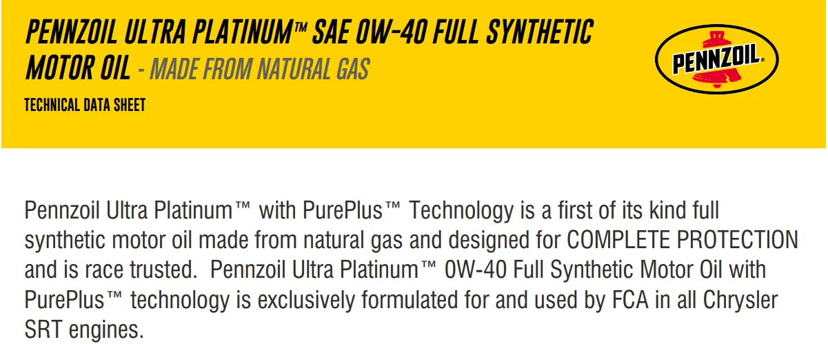 Pennzoil Ultra Platinum 0W-40 Full Synthetic Motor Oil, 1 Quart 0.946  Liter| Alibaba.com