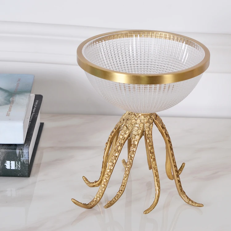 Buy Luxury Interior Metal Home Decorative Accessories Glass Room  Decorations Pieces Wholesale Brass Fruit Bowls Table Home Decor from  Zhongshan Kunpeng Home Decor Co., Ltd., China