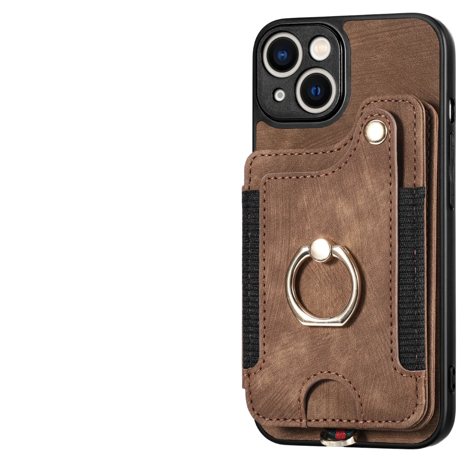 Bestselling Wholesale Factory Price | Multi-Function Card Phone Leather Case With RFID Blocking, Ring Holder, And Lanyard_voghion.com