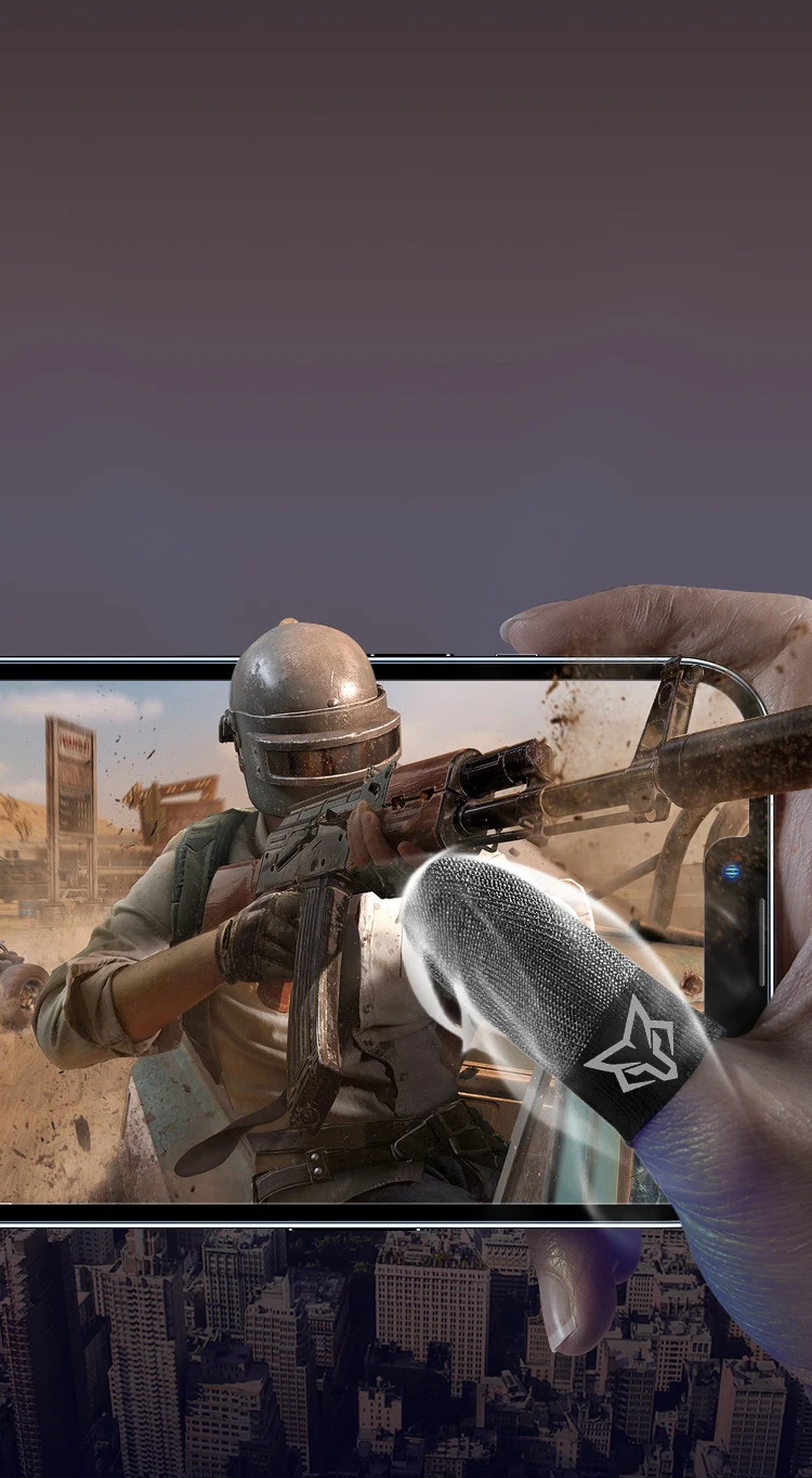 2 زوج من لعبة سارافوكس V8 ذات لونين Beehive5 مقاومة للنوم ومضادة للعرق وشاشة لمس احترافية وأكمام إصبع للعبة الرماية