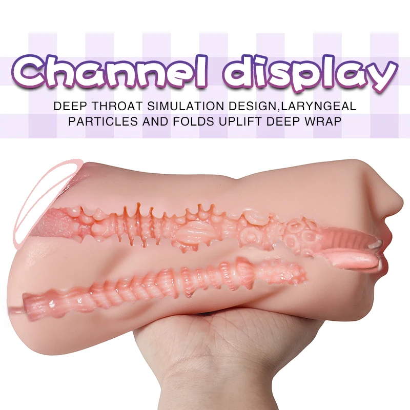 Newest 3in1male Masturbator Cup for Man Vagina Realistic Sex Toy for Men  Sex Toys Massager for Men Latex Adult Shop