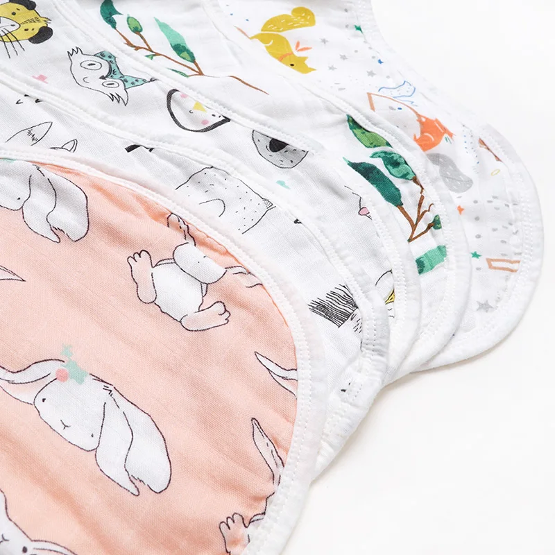 Подгонянный логотип 6 слоев мягкая ткань Burp младенца абсорбент