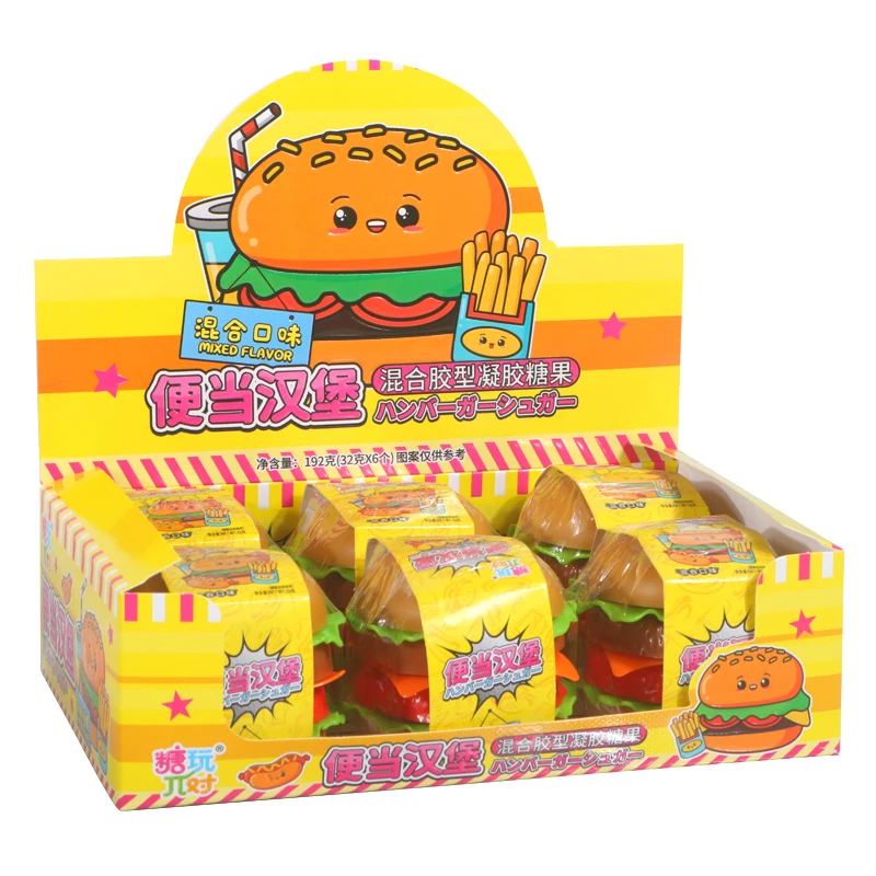 Оптовая продажа по индивидуальному заказу игрушки в форме гамбургера с выдумкой внутри